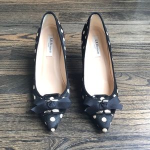Beautiful L.K. Bennett Cowhide Heels